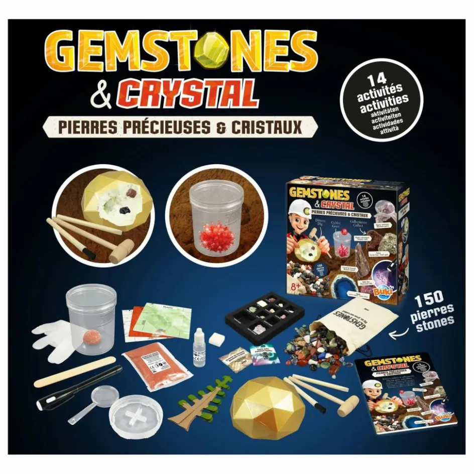 Buki Coffret pierres précieuses et cristaux| Jeux Éducatifs