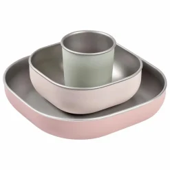 Sale Béaba Coffret repas en inox | Rose pêche