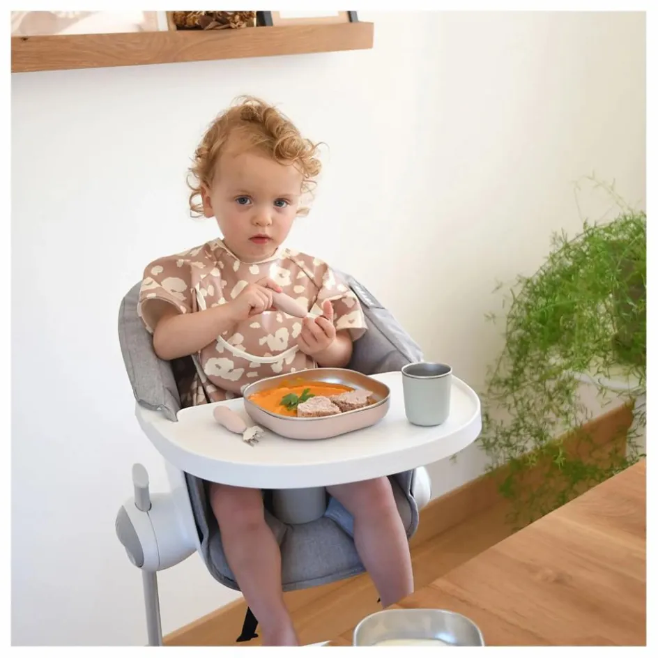 Sale Béaba Coffret repas en inox | Rose pêche
