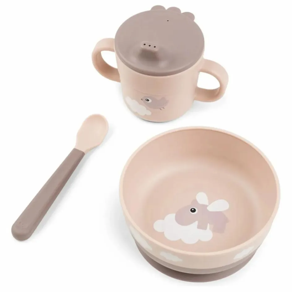 Discount Done by deer Coffret repas Happy Clouds | Rose pêche