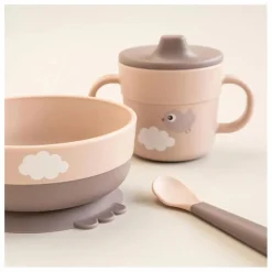 Discount Done by deer Coffret repas Happy Clouds | Rose pêche