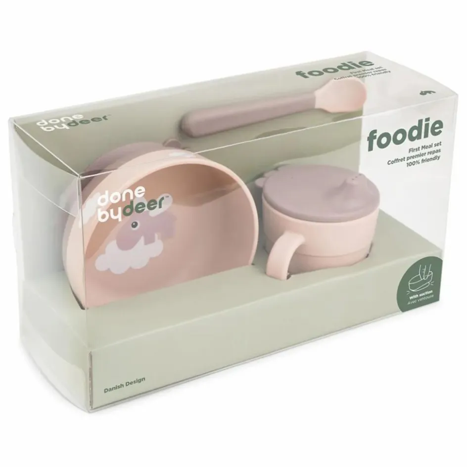 Discount Done by deer Coffret repas Happy Clouds | Rose pêche