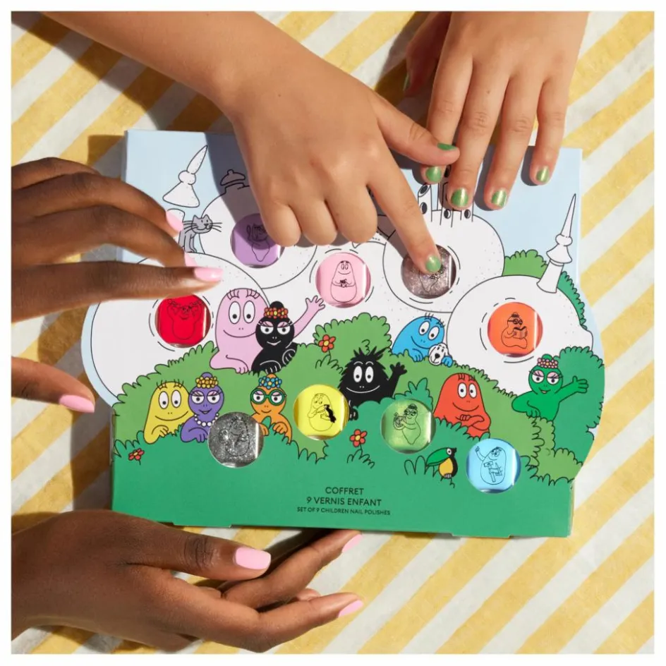 Clearance Manucurist Coffret Vernis enfant Barbapapa Family - 9 vernis Multicolore