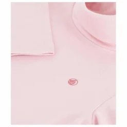 Online Petit Bateau Col Roulé Logo Coton Bio | Rose