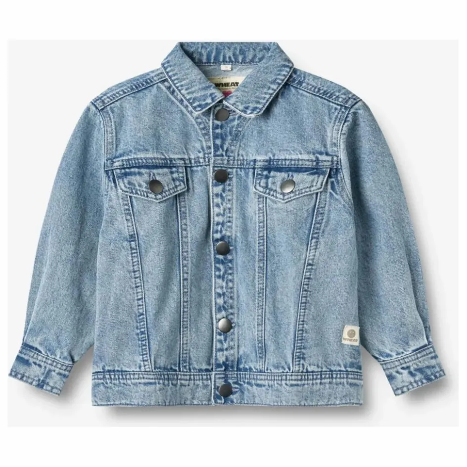 Enfant Wheat Manteaux, Blousons|Manteaux, Blousons*Collaboration x Pernille Teisbæk - Veste Denim Vive Coton Bio |