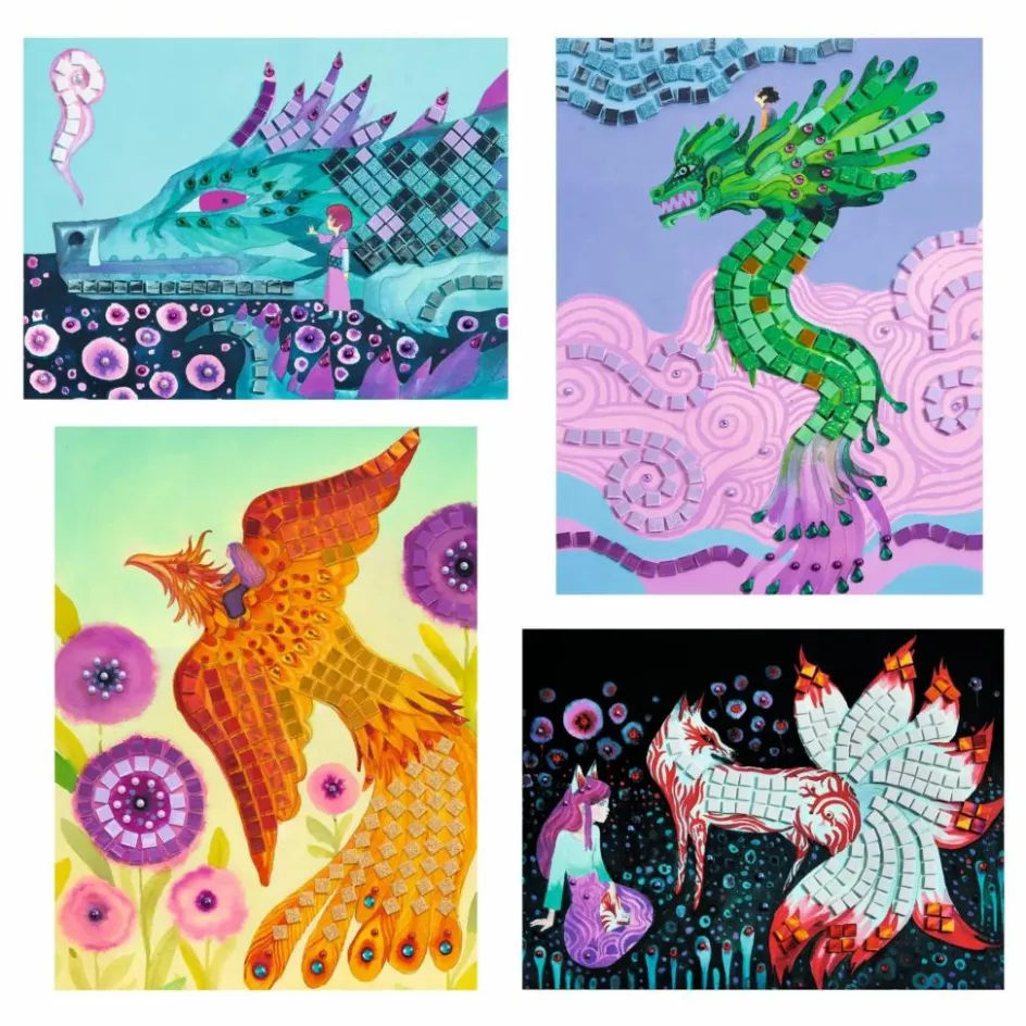 Djeco Loisirs Créatifs*Collage Créatures légendaires