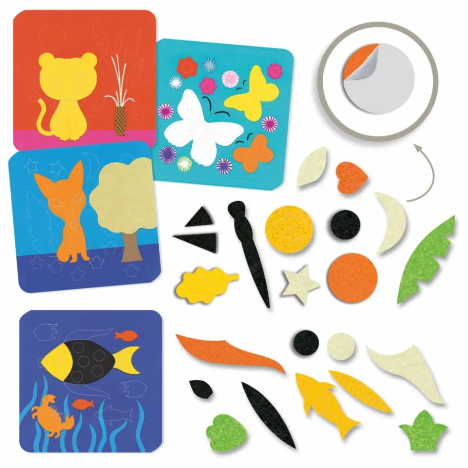 Djeco Collage en feutrine Douce nature| Loisirs Créatifs