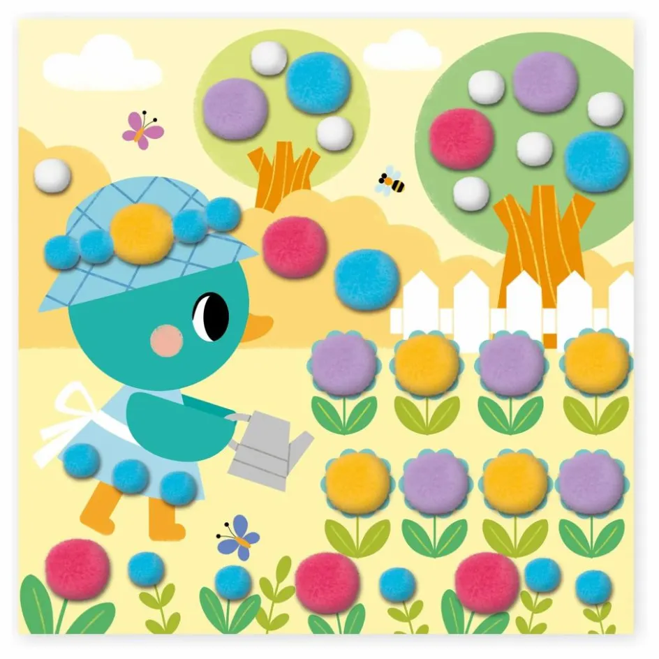 New Collage Pompons - x Hachette Loisirs Créatifs