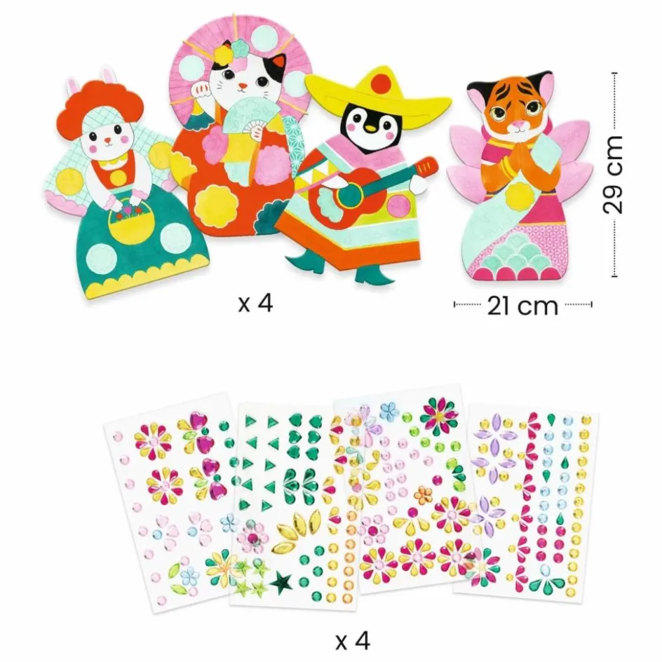 Outlet Djeco Collages Brillants Multicolore
