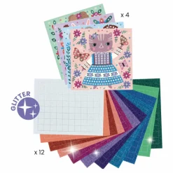 Outlet Djeco Collages Lovely pets Multicolore