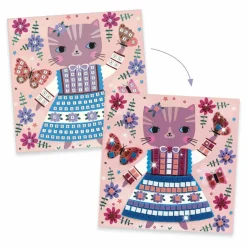 Outlet Djeco Collages Lovely pets Multicolore