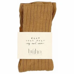 Búho Collant Côtelé | Ocre