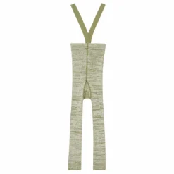 Hot Silly Silas Collants à Bretelles Coton Bio Sans Pieds | Vert chiné