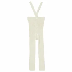 Silly Silas Collants à Bretelles Coton Bio Sans Pieds | Ecru