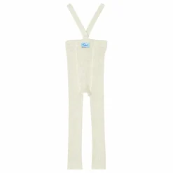 Silly Silas Collants à Bretelles Coton Bio Sans Pieds | Ecru