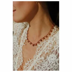 Ivarene Collier Harper Drops & Beads | Jaspe Rouge