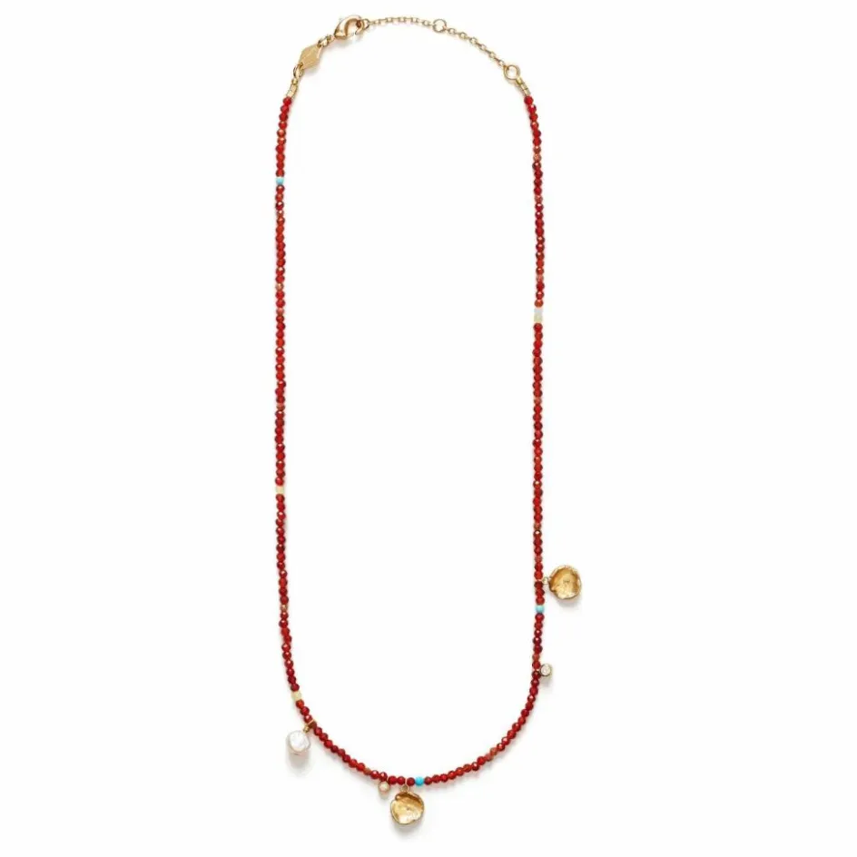Anni Lu Collier Maroon Harmony ||Femme Colliers