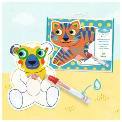 Djeco Coloriage à l'eau Animalo-Ma| Loisirs Créatifs