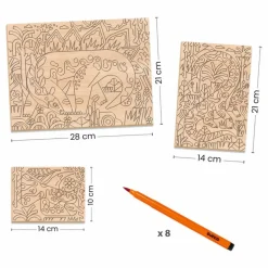Best Djeco Coloriage Dino world Multicolore