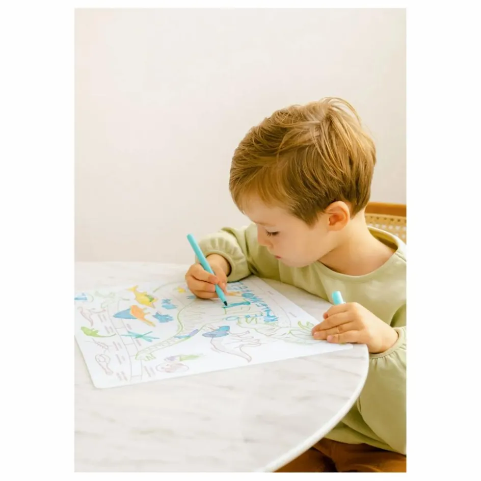 Superpetit Loisirs Créatifs*Coloriage éducatif L'âge des Dinosaures avec 3 feutres