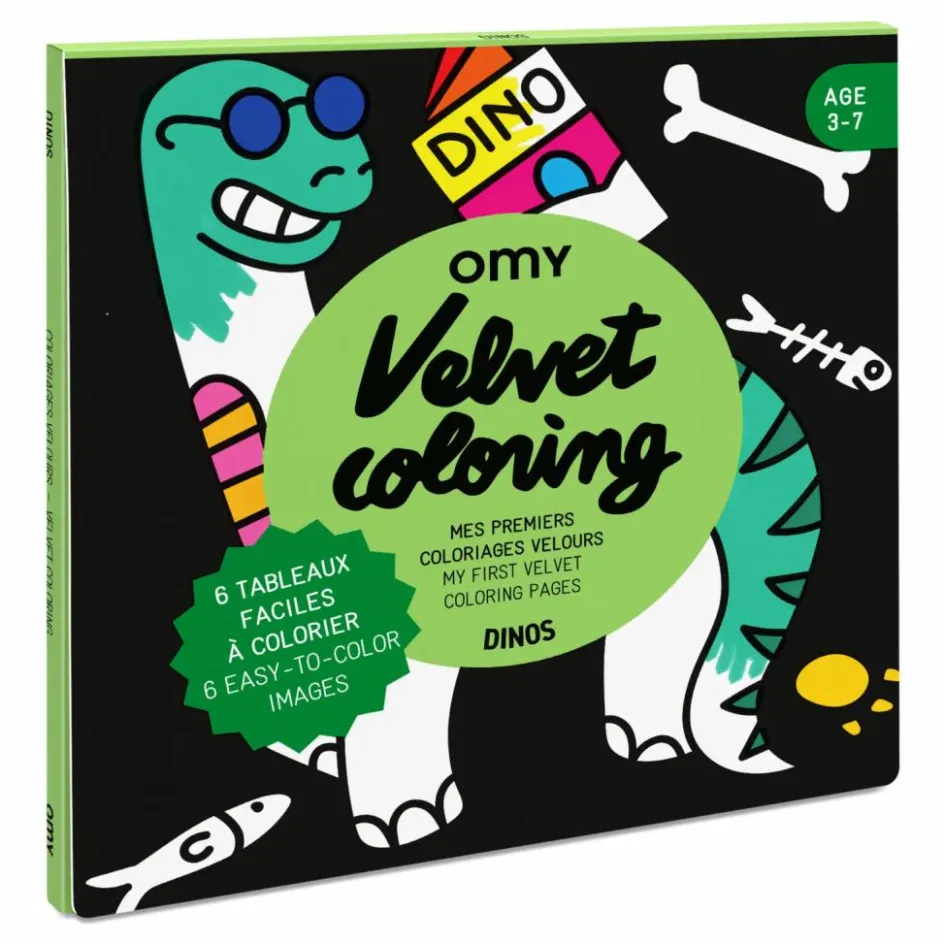 Omy Coloriage velours - Dino || Loisirs Créatifs