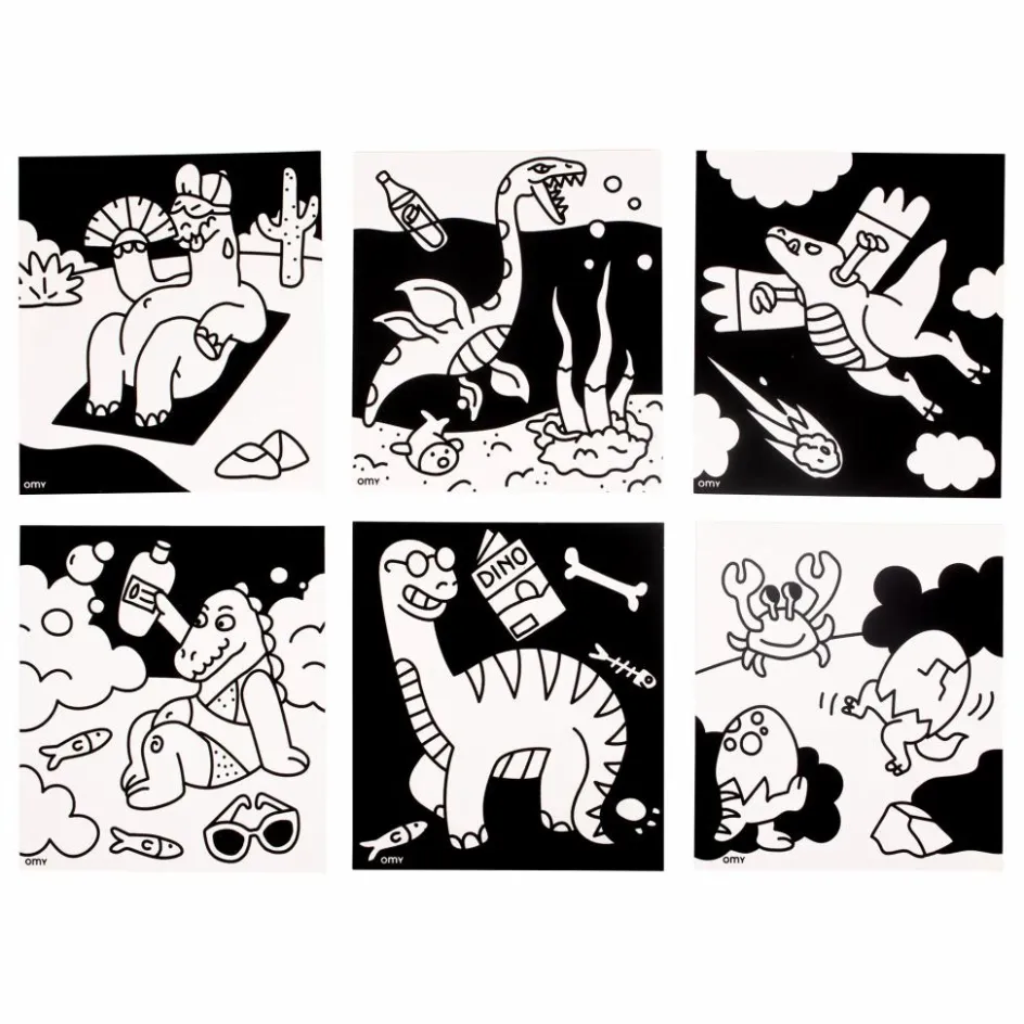 Omy Coloriage velours - Dino || Loisirs Créatifs