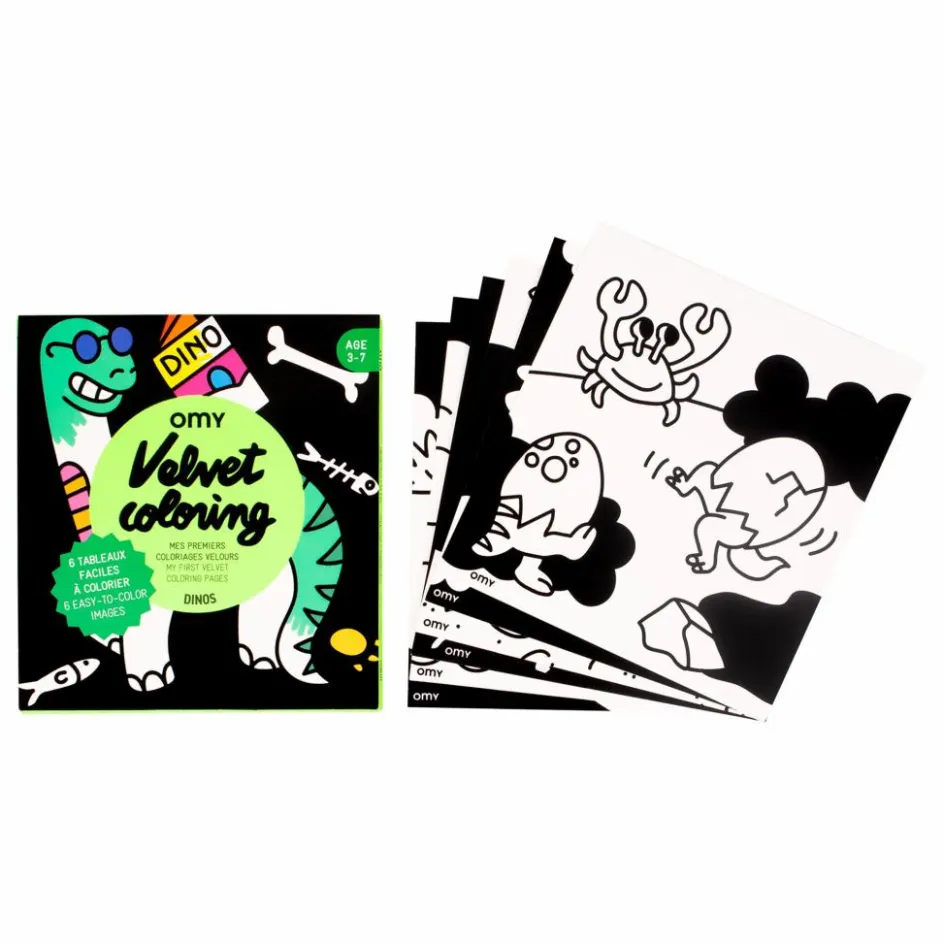 Omy Coloriage velours - Dino || Loisirs Créatifs
