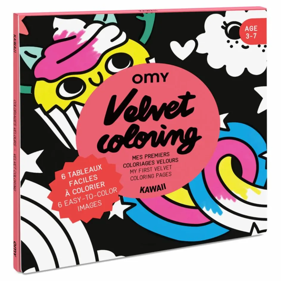 Omy Coloriage velours - Kawai || Loisirs Créatifs