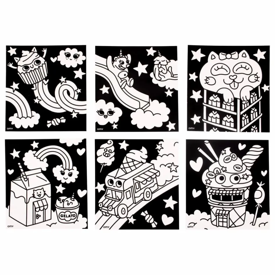 Omy Coloriage velours - Kawai || Loisirs Créatifs
