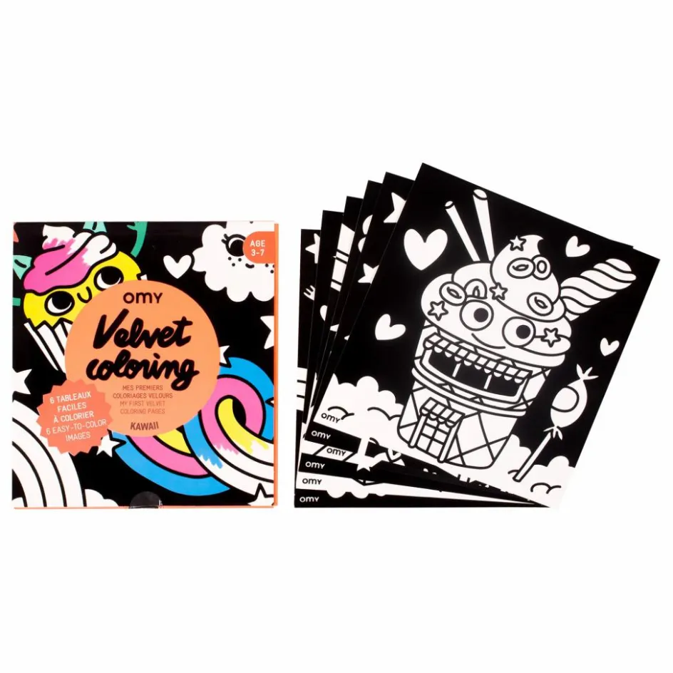 Omy Coloriage velours - Kawai || Loisirs Créatifs