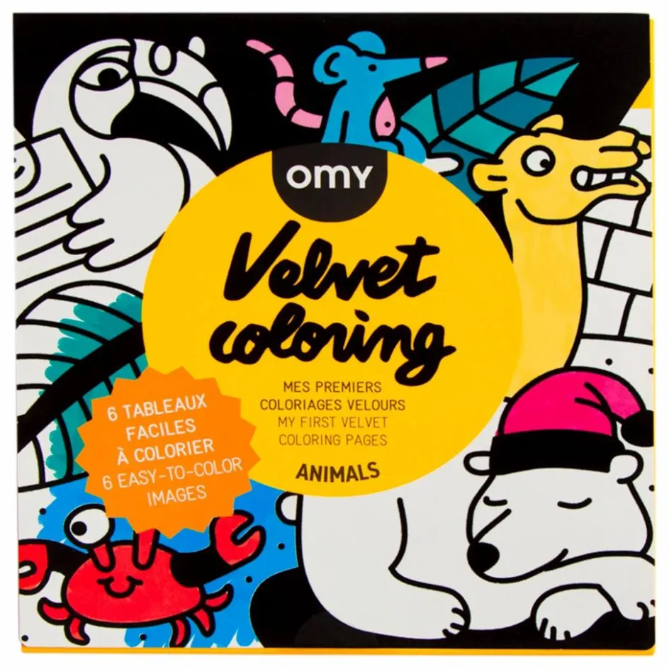 Omy Loisirs Créatifs*Coloriage velours Animaux