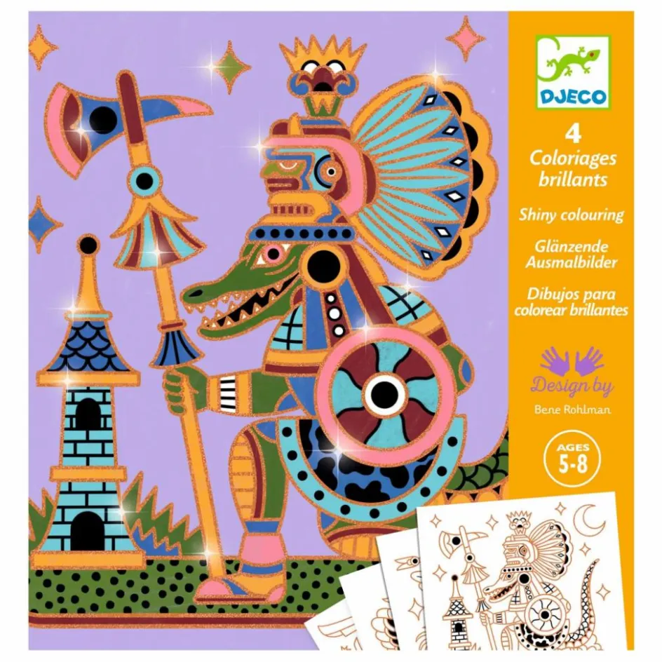 Djeco Loisirs Créatifs*Coloriages Animaux guerriers