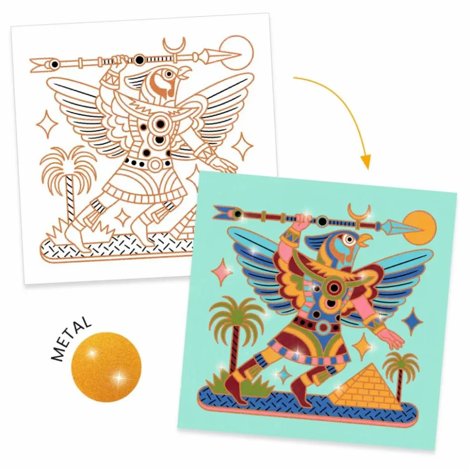 Djeco Loisirs Créatifs*Coloriages Animaux guerriers