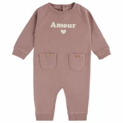 Outlet Emile et Ida Combinaison Amour Coton Bio | Violet
