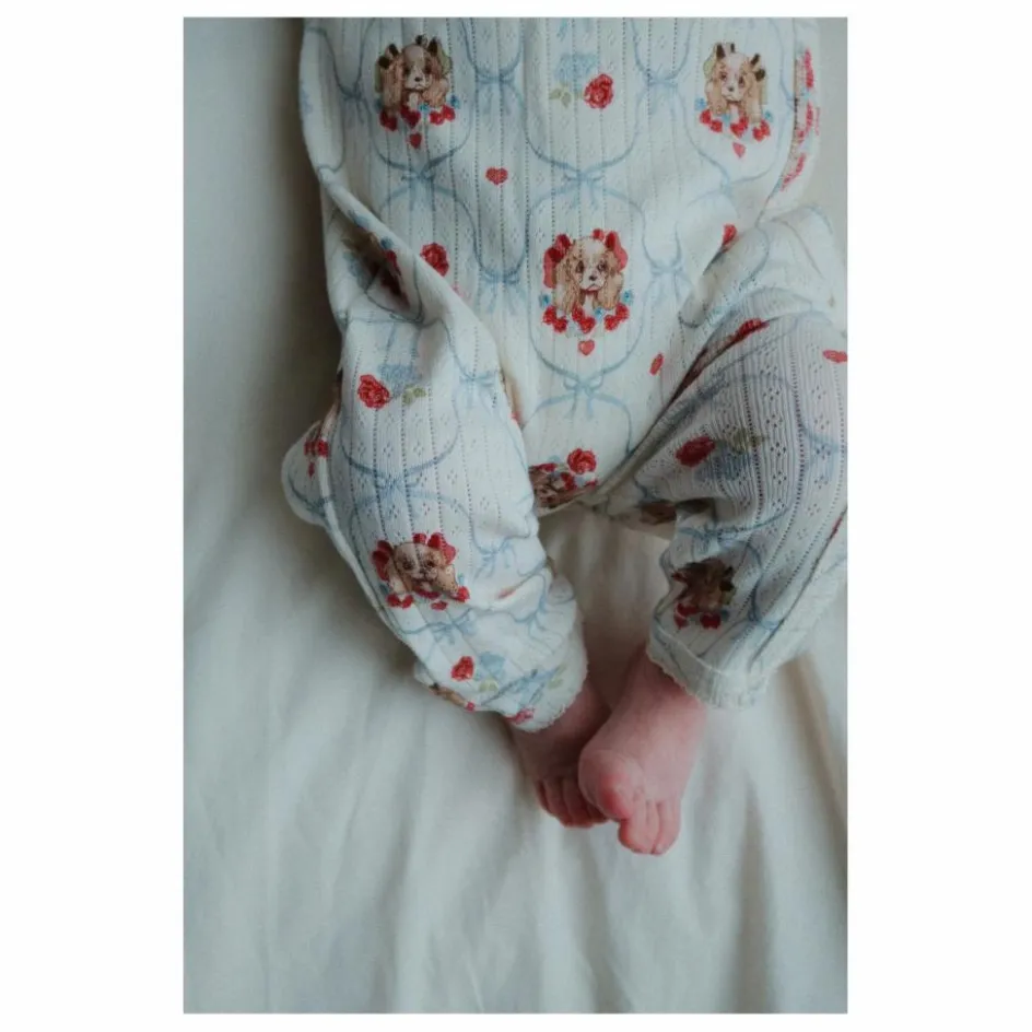 Konges Sløjd Bodies, Combinaisons|Combinaisons Et Bodies*Combinaison Cache Cœur Minnie Chiens Pointelle Coton Bio |