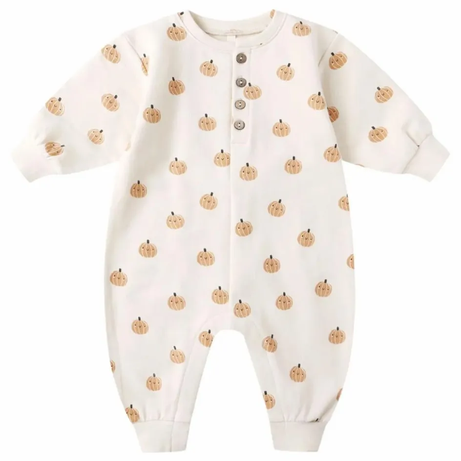 Hot Quincy Mae Combinaison Citrouilles Coton Bio | Ecru