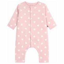 Petit Bateau Combinaison Cœurs Coton Ouatiné || Premières Tenues|Combinaisons Et Bodies