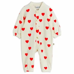 Mini Rodini Combinaison Cœurs Velours Coton Bio || Bodies, Combinaisons|Bodies, Combinaisons