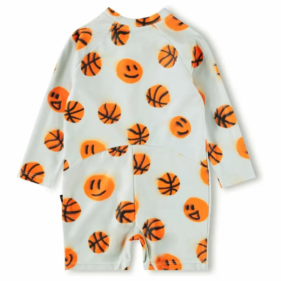 Molo Combinaison de Bain Neka LS Basketballs Fibres Recyclées ||Enfant Maillots De Bain|Maillots De Bain