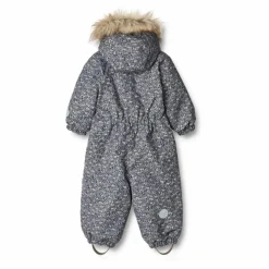Sale Combinaison de Ski Fleurie Façon Fourrure Matières Recyclées Nickie | Enfant Combinaisons|Premières Tenues