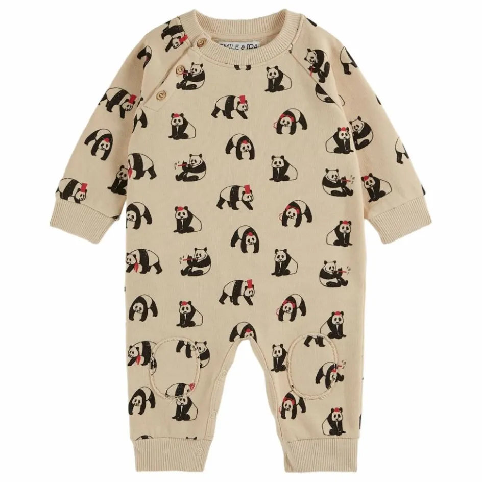 Best Emile et Ida Combinaison Panda Molleton | Beige