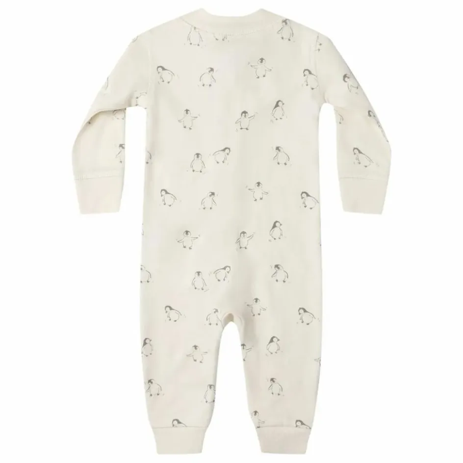 Clearance Quincy Mae Combinaison Pingouins Coton Bio | Ivoire