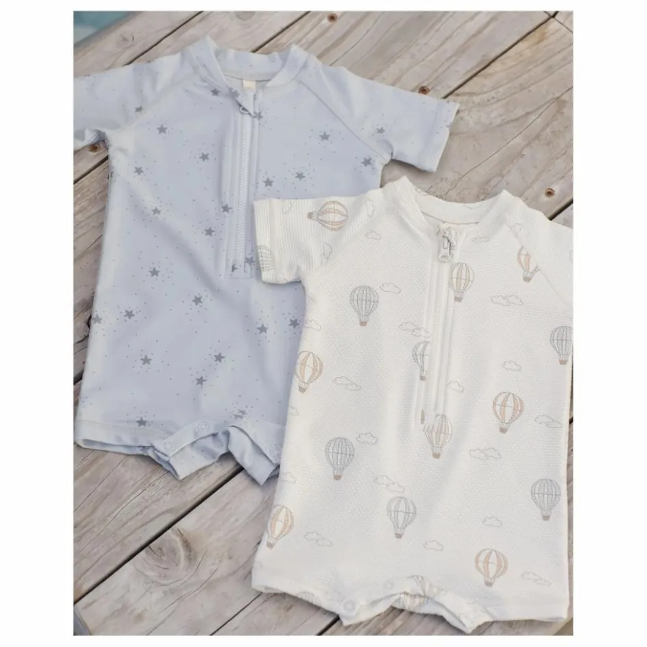 New Quincy Mae Combinaison Rashguard Etoiles | Bleu gris