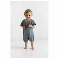 Best Yuki Combinaison Single Coton Bio | Bleu gris