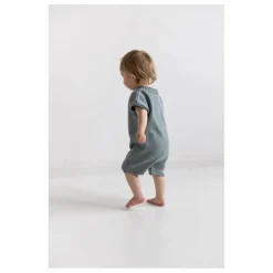 Best Yuki Combinaison Single Coton Bio | Bleu gris