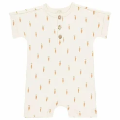Clearance Quincy Mae Combishort Manches Courtes | Ecru