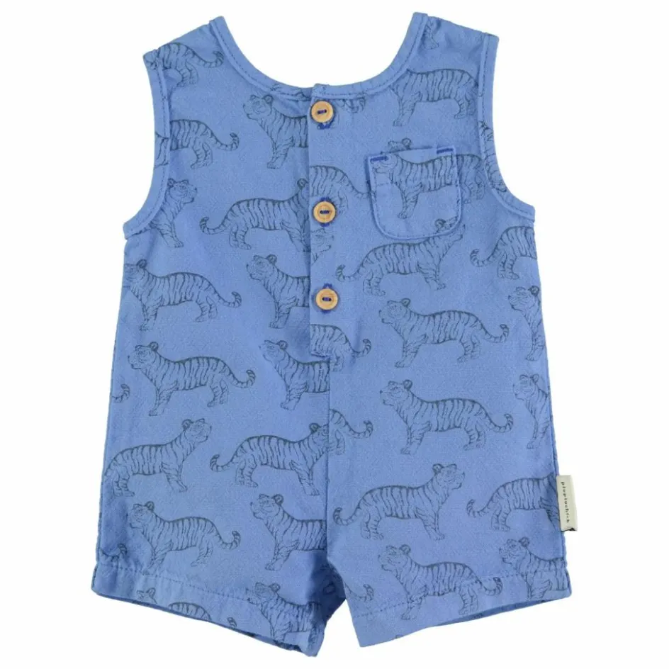 New Piupiuchick Combishort Tiger Coton Bio | Bleu
