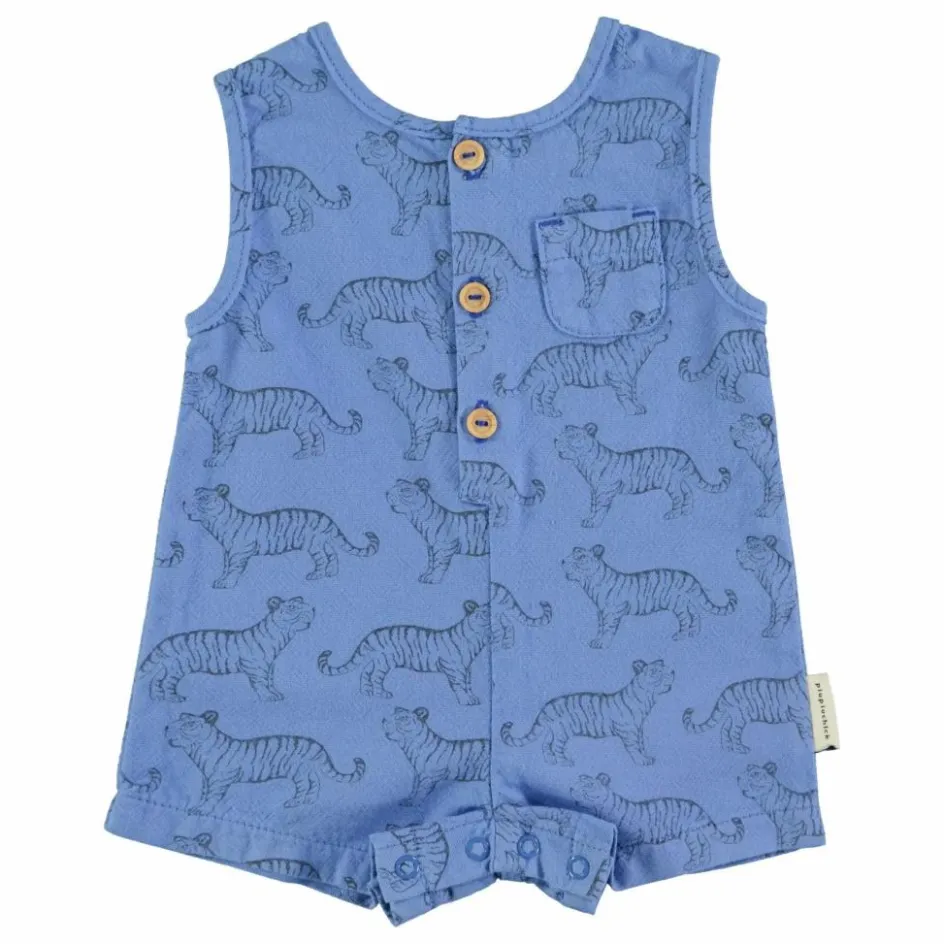 New Piupiuchick Combishort Tiger Coton Bio | Bleu