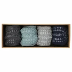 Enfant GOBABYGO Nuit, Sous-Vêtements|Nuit, Sous-Vêtements*Combo Box 4 Chaussettes Antidérapantes Bamboo |