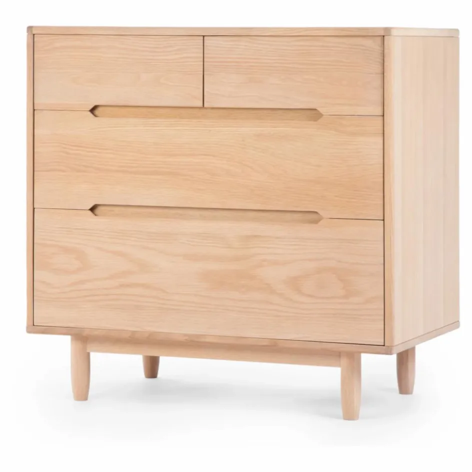 Discount Nobodinoz Commode 4 tiroirs Pure | Chêne